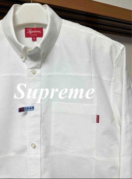 ★希少・極美品★Supreme 20fw Patchwork オックスフォードシャツ