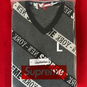 ★未使用品★Supreme Stripe Sweater Vest 黒