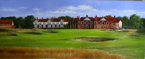 Art hand Auction New painting, hand-painted oil painting, Shogo Aida, Royal Lytham, England, oil painting WF3, free shipping, made-to-order work, Painting, Oil painting, Nature, Landscape painting