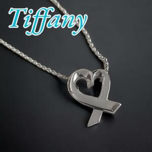 ティファニー Tiffany＆Co　 ネックレス シルバー 925 ラビングハート　アクセサリー　レディース　　　