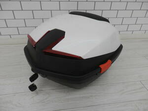 バイク リアボックス 40L リアボックス ホワイト バイク トップケース キーロック可能 汎用 バイク用 リアボックス 防水防塵【B452】