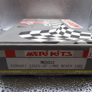 MERI kits MKS012 1/43 フェラーリ 126CK ロングビーチGP 1981 フルディティールキットの画像1