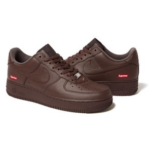 新品未使用 27.5cm Supreme × NIKE Air Force 1 Low Brown US9.5 ナイキ エアフォース1 茶 ブラウンの画像1