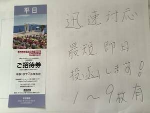  ★198円★送料63円★伊豆シャボテンリゾート★株主優待 券★ニューヨークランプミュージアム＆フラワーガーデン 平日2名様 