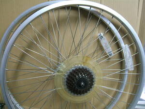 中古 26インチMTB車用前後ホイール ７速 26ｘ1.50 SHIMANO/ARAYA　002