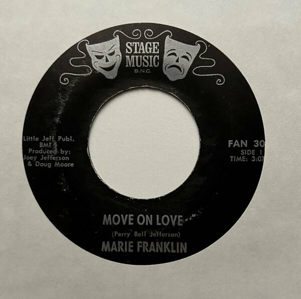 Marie Franklin 「Move On Love / Why Do You Build Me Up」 funk45 soul45 deep funk 7インチ