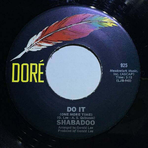 Shabadoo 「Do It (One More Time)」 disco45 rare disco 7インチ