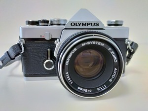オリンパス OLYMPUS M-1 M-SYSTEM F.ZUIKO AUTO-S 1:1.8 f=50mm 一眼レフ フィルムカメラ ボディ レンズセット 現状品
