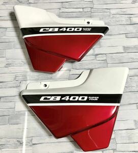 【送料無料】CB400SF CBXカラー 塗装済み サイドカバー 左右セット NC42 Revo NC39 スペック3 赤白ボーダー サイドカウル 純正互換品