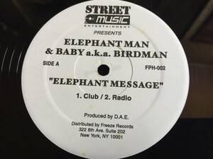 ★Elephant Man & Baby aka Birdman , Jigsy King / Mega Banton / Elephant Message 12EP ★Qsma2★ 