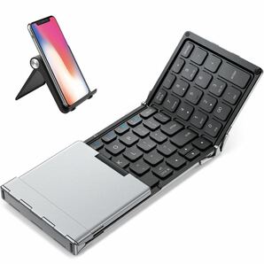 iClever Bluetooth ワイヤレス キーボード 折り畳み モバイルキーボード テンキー付き US配列 マルチペアリング Type-C充電 ipad の画像1