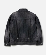 24SS　サイズL 　ブラック　WASHED LIGHTWEIGHT DENIM JACKET　241SPNH-JKM04　ネイバーフッド　neighborhood　NEIGHBORHOOD　_画像2