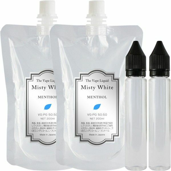 MisyWhite 400ml メンソールリキッド 50:50 プルームテックプラス with2 VAPE