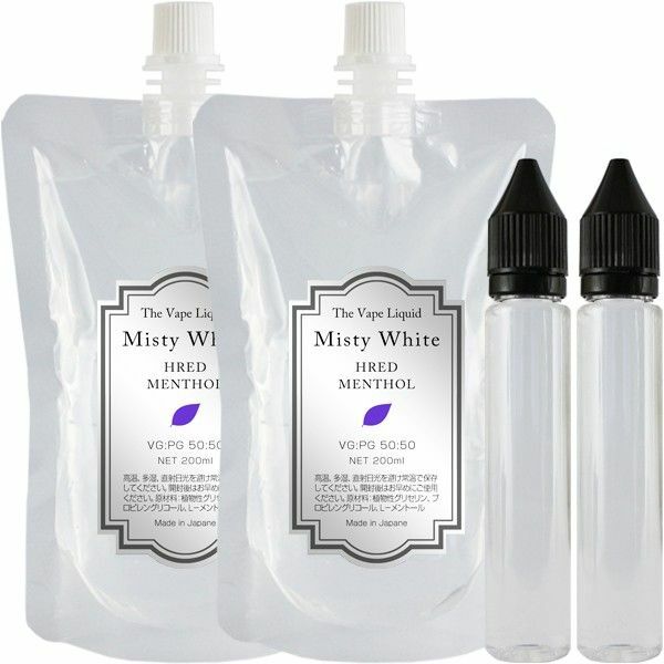 MisyWhite 400ml ハードメンソールリキッド 50:50 プルームテックプラス with2 VAPE