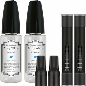 MisyWhite 30ml メンソールリキッド & 808ES カートリッジ2本 プルームテックプラス with2