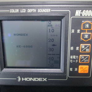 ホンデックス HE-6000 カラー魚探 通電のみ の画像2