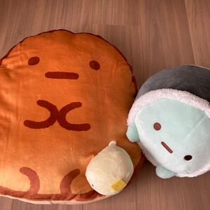 すみっコぐらし なかよしパンケーキクッション なかよし太巻きごっこ ぬいぐるみ