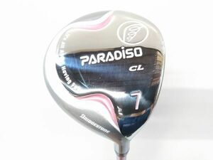 ♪送料無料 BRIDGESTONE PARADISO CL フェアウェイウッド 7番 7W 純正カーボンシャフト PC-09w FLEX(L) ヘッドカバー付き E041905 @140 ♪