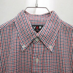 ■VAN JAC ヴァンヂャケット シアサッカーシャツ 半袖 ボタンダウン シャツ ギンガム チェック アイビー トラッドの画像4