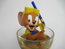 ルーニー・テューンズ ジェリー コップ フィギュアリン Demons & Merveilles JERRY COUPE ワーナーブラザーズ グラス ミニ 美品_画像2