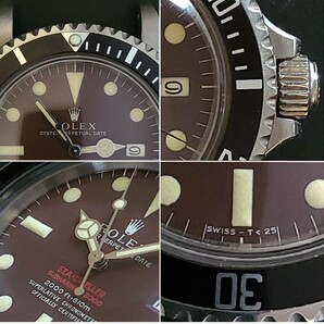 ヴィンテージロレックスRef1665カスタム 通称赤シード 希少トロピカルダイヤル ROLEX Cal.1570オリジナルムーブメント搭載  歩度良好!!の画像7