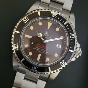 ヴィンテージロレックスRef1665カスタム 通称赤シード 希少トロピカルダイヤル ROLEX Cal.1570オリジナルムーブメント搭載  歩度良好!!の画像1