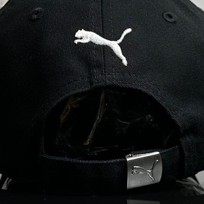 【未使用品】222KE クール★PUMA プーマ キャップ 帽子CAP ファンにも嬉しいクールなブラックのコットン素材にホワイトロゴ《FREEサイズ》の画像8