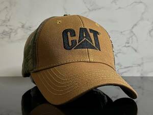 【未使用品】168K★Caterpillarキャタピラー CAT キャップ CAP 帽子 DRI・DUCK製のコットン素材にREALTREE製ウット系迷彩柄《FREEサイズ》