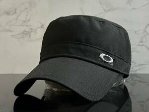 【未使用品】310KD 上品★OAKLEY オークリー ワークキャップ 帽子 CAP 上品で高級感のあるブラックにグレーのメタル製ロゴ《FREEサイズ》