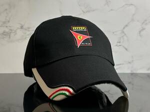【未使用品】224KD★Ferrari フェラーリ キャップ 帽子 CAP ファンにも嬉しい上品で高級感のあるデザインのコットン素材♪《FREEサイズ》