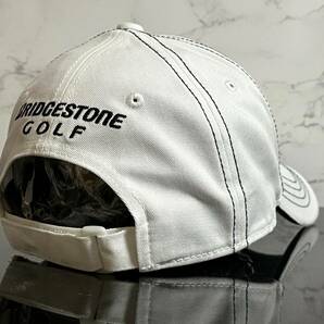 【未使用品】38D 上品★BRIDGESTONE GOLF ブリジストン ゴルフ キャップ 帽子 CAP 上品で高級感のあるホワイトコットン素材《FREEサイズ》の画像6