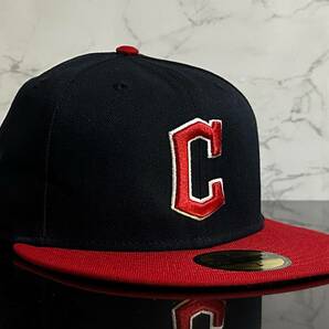 【未使用品】31E★NEW ERA 59FIFTY×MLBクリーブランド ガーディアンズCleveland Guardians キャップ 帽子 CAP《SIZE 7 1/8・56.8㎝》の画像3