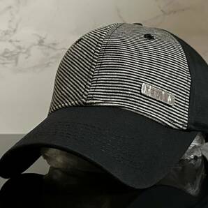 【未使用品】51F クール★OAKLEY オークリー キャップ 帽子CAP クールなシマ柄とブラックの伸縮素材にメタルピン《伸縮前59㎝～62㎝位迄》の画像1