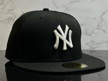 【未使用品】198KE★NEW ERA 59FIFTY×MLB ニューヨーク ヤンキース New York Yankees コラボ キャップ 帽子 CAP《SIZE 7 3/8・58.7㎝》_画像3