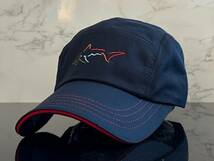 【未使用品】996J★GREG NORMAN グレグ ノーマン ゴルフ キャップ 帽子 CAP 高級感のあるネイビーのポリエステル伸縮素材♪《FREEサイズ》_画像2