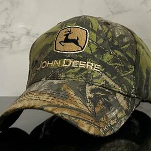 【未使用品】38F クール★JOHN DEERE ジョン ディア キャップ 帽子 CAP クールなウット系迷彩柄にベージュロゴ！《FREEサイズ》の画像2