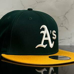 【未使用品】31F★NEW ERA ニューラ 9FIFTY×MLB オークランド アスレチックス Oakland Athletics キャップ 帽子《サイズ MEDIUM-LARGE》の画像3