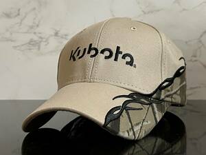 【未使用品】114C 訳あり★Kubota クボタ レーシング デザインキャップ 帽子 クールなレーシング デザインのコットン素材《FREEサイズ》