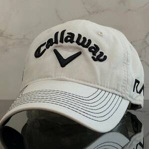 【未使用品】61C 訳あり★Callaway Golf キャロウェイ ゴルフ キャップ 帽子CAP 上品で高級感のあるホワイトにシリーズロゴ《FREEサイズ》の画像3