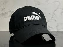 【未使用品】222KE クール★PUMA プーマ キャップ 帽子CAP ファンにも嬉しいクールなブラックのコットン素材にホワイトロゴ《FREEサイズ》_画像1