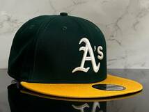 【未使用品】31F★NEW ERA ニューラ 9FIFTY×MLB オークランド アスレチックス Oakland Athletics キャップ 帽子《サイズ MEDIUM-LARGE》_画像3