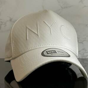 【未使用品】24E 上品★NEW ERA ニューエラ×NYC NEW YORK CITY コラボ キャップ 上品で高級感のあるホワイトの伸縮素材♪《FREEサイズ》の画像3