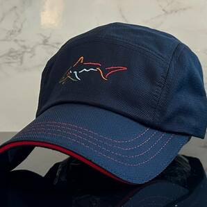 【未使用品】996J★GREG NORMAN グレグ ノーマン ゴルフ キャップ 帽子 CAP 高級感のあるネイビーのポリエステル伸縮素材♪《FREEサイズ》の画像2