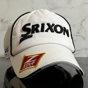 【未使用品】349KD 上品★SRIXON ZーSTAR スリクソン ゴルフ キャップ 上品で高級感のあるホワイトにシリーズロゴ♪《FREEサイズ》松山英樹の画像1