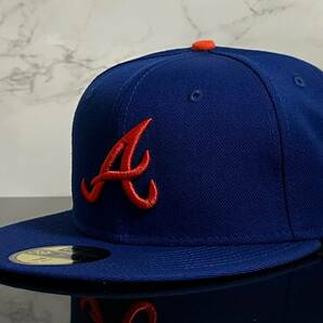 【未使用品】56D★NEW ERA ニューエラ 59FIFTY×MLB アトランタ ブレーブス Atlanta Braves コラボキャップ 帽子 CAP《SIZE7 3/4・61.5㎝》の画像1