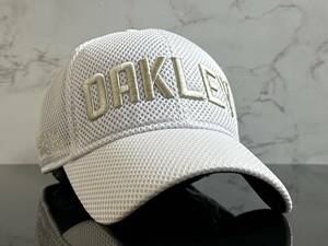 【未使用品】308KE 上品★OAKLEY オークリー キャップ 上品で高級感のあるデザインのクッションメッシュ素材にホワイトロゴ《FREEサイズ》