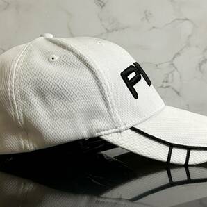 【未使用品】346KE★PING ピン ゴルフキャップ 帽子 CAP 上品で高級感のあるホワイトの伸縮素材♪《伸縮前57㎝-61㎝位迄》渋野日向子の画像4