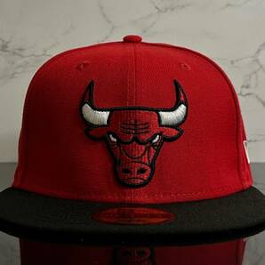 【未使用品】52A★NEW ERA ニューエラ 59FIFTY×NBA シカゴ ブルズ Chicago Bulls コラボ キャップ Michael Jordan《SIZE 7 1/2・59.6㎝》の画像2