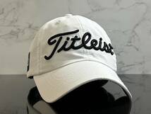 【未使用品】283KB★Titleist タイトリスト ゴルフ 帽子 高級感のあるホワイトのポリエステル素材にブラックロゴ《FREEサイズ》渋野日向子_画像1