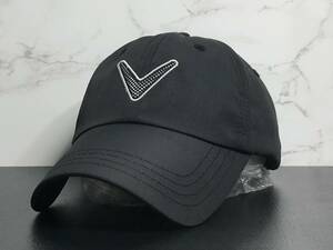 【未使用品】59C クール★Callaway Golf キャロウェイ ゴルフ キャップ 帽子 CAP クールなブラックのポリエステル素材！《FREEサイズ》